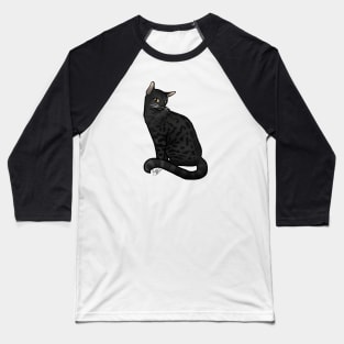 Cat - Bengal Cat - Charcoal Baseball T-Shirt